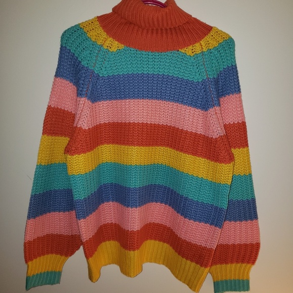 Chunky Rainbow Pastel Sweater